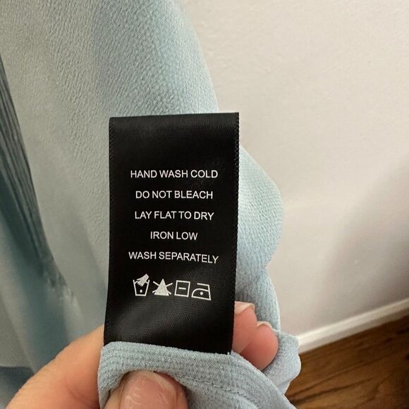 Michael Costello x Revolve Generosity Dress Seafoam Fringe High Low S $218 - Picture 8 of 9